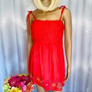 Flower embroidered maternity top